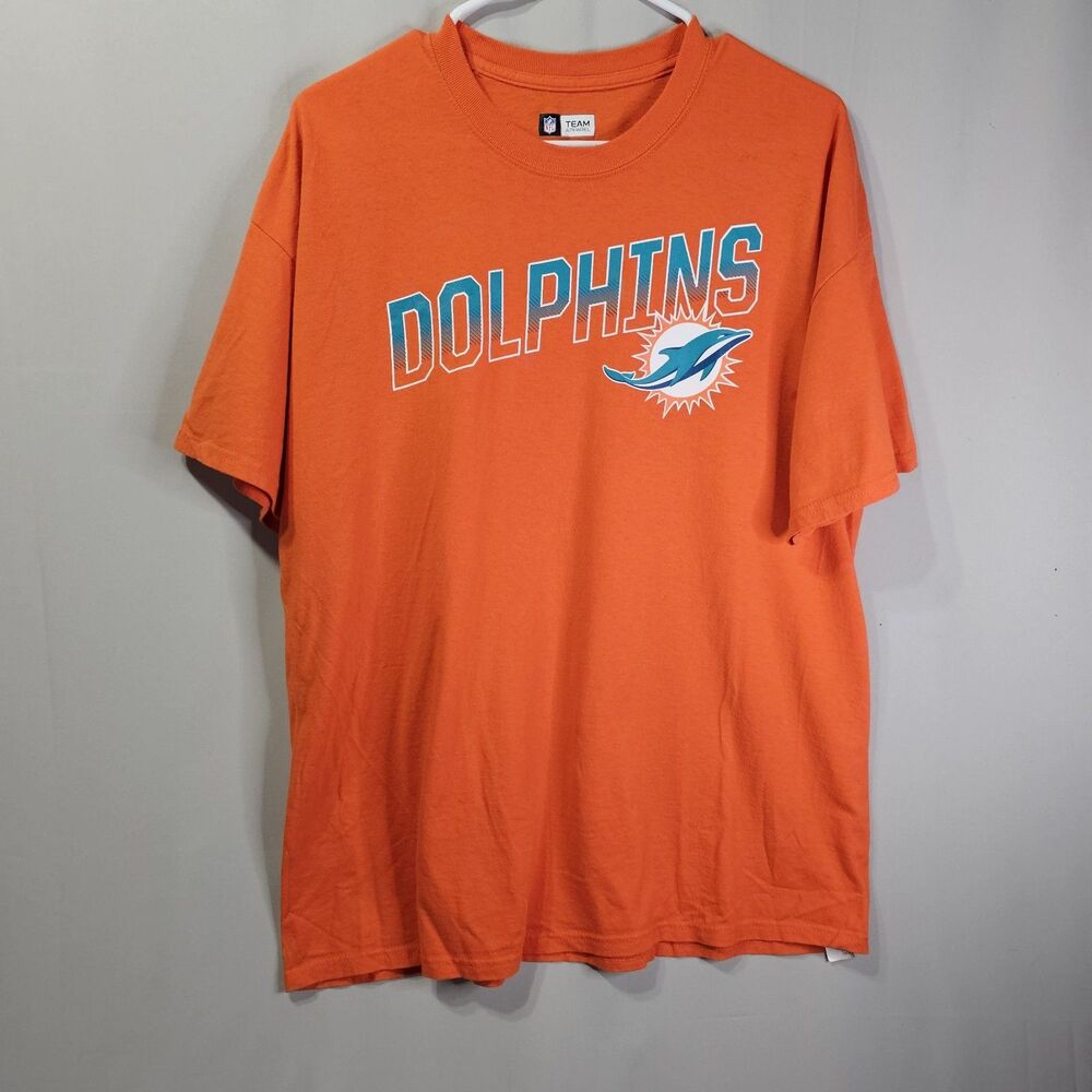 Women's Orange NFL Miami Dolphins V-Neck T-Shirt Size XL